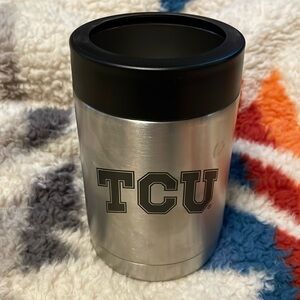 TCU Can Yeti with price on bottom